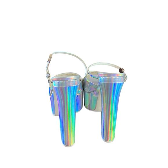 Valentino Garavani Iridescent  Platform High Heel Sandals NEW EU 40 US 10 - Picture 6 of 16